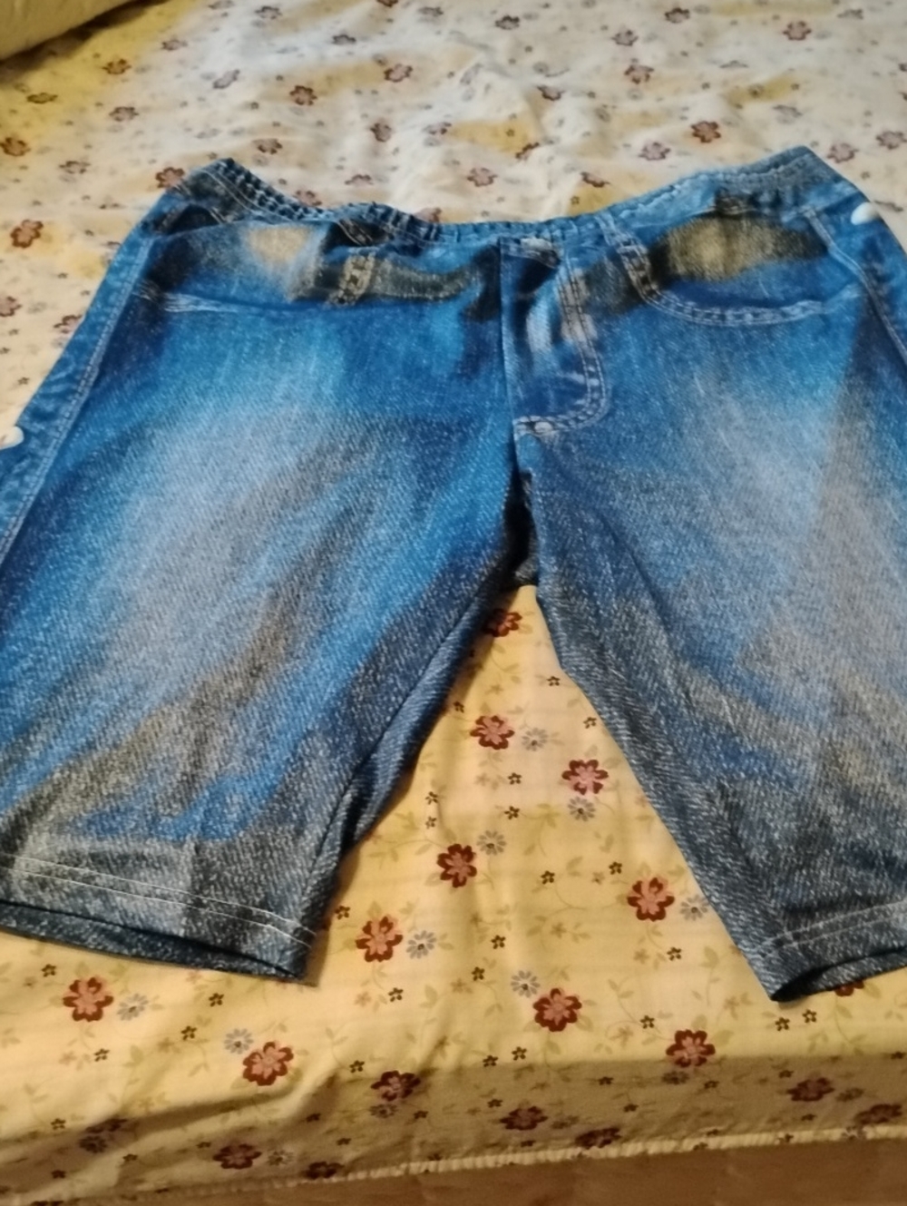 Women's Polyester Bike Shorts, Feels Like Silk Looks Like Denim